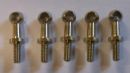 HANDRAIL STANCHIONS 5'' PLATED BRASS DR 1/8'' 10