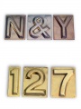 Brass Stamped Letters