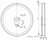 5 1/16'' tread dia - 22 spoke - Coupled