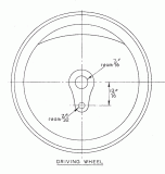 4 3/4'' tread dia - 21 spoke - Coupled