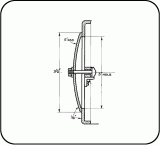 BANTAM COCK SMOKEBOX DOOR & RING