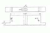 CARIBOU/BUFFALO TENDER BUFFER BEAM(SQUARE HOLE)