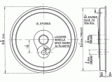 5 7/16'' tread dia - 15 spoke