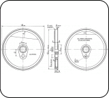 7 3/8'' tread dia - 20 spoke - driving