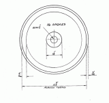 4 13/16'' Tread Dia - 16 Spokes