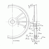 6'' tread dia - 18 spoke