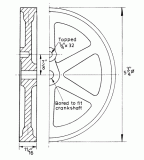 HEINRICI FLYWHEEL WITH CRANK WEB