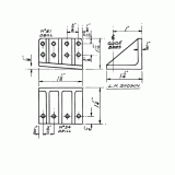 75000 CLASS GUIDE BAR BRACKETS