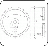 4 9/16'' tread dia - 20 spoke