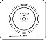 DERBY 2P TENDER WHEELS