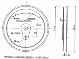 5'' tread dia - 22 spoke - Coupled