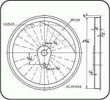 4 7/8'' tread dia - 22 spoke