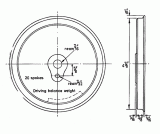 4 7/8'' tread dia - 20 spoke - Driver