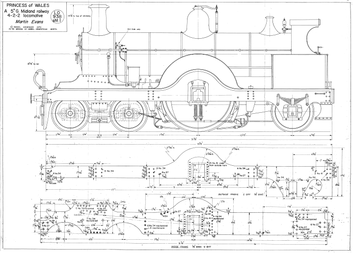 PRINCESS OF WALES DRAWINGS 15 SHEETS - ajreeves.com steam engine schematics 