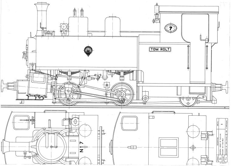 Tom Rolt 5 Drawings 8 Sheets Model Engineering Supplies Tom Rolt 5 Drawings 8 Sheets Model Engineering Supplies