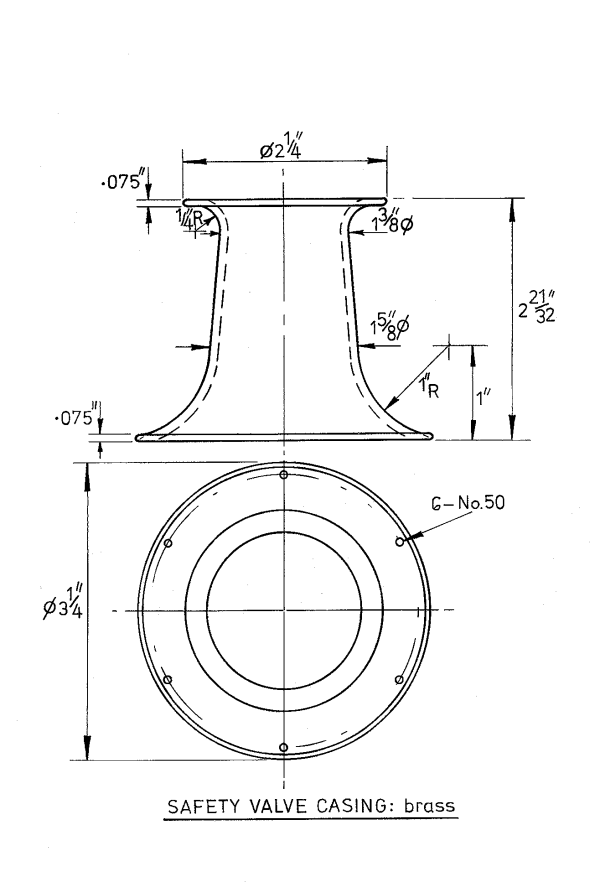 DART SAFETY VALVE COVER Model Engineering Supplies