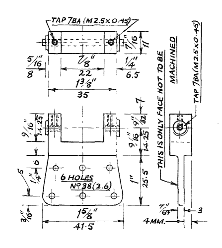 MARSHALL CRANKSHAFT CARRIAGE PUMP SIDE Model Engineering Supplies