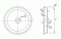 3 1/16'' Tread Dia - 10 spokes