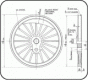 7 1/8'' tread dia - 20 spoke - Coupled