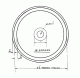 4 5/16'' Tread Dia - 12 spokes