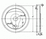 3 15/16'' tread dia - 14 spoke - coupled