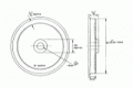 4 5/16'' Tread Dia -12 Spokes