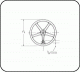 LINC. LAD HANDBRAKE WHEEL