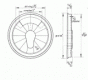 3 15/16'' tread dia - 15 spoke - coupled