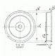 2 5/16'' Tread Dia - 9 spokes