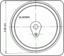 4 15/16'' tread dia - 22 spoke