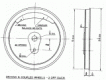 5'' tread dia - 22 spoke - Driver