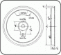 4 9/16'' tread dia - 20 spokes