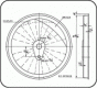 4 7/8'' tread dia - 22 spoke