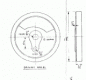 3 13/16'' tread dia - 15 spoke - driver