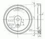 4 3/8'' tread dia - 18 spoke - Coupled