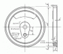 4 3/8'' tread dia - 18 spoke - Driver