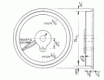 3'' tread dia - 12 spoke (lace) - Driver