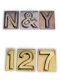 BRASS STAMPED LETTERS